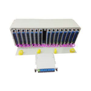 Chasis Completes LGX Modules With Splitters1x8 SC/Apc Adaptors Rack Mount Metal