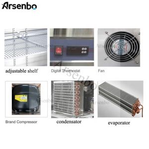 SS201 White Kitchen Fridge Freezer Multipurpose Wear Resistant