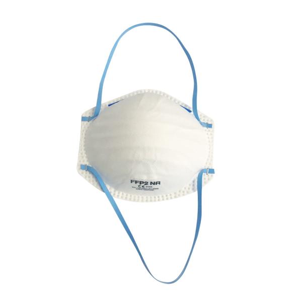 Buy Nonwoven FFP2 Cupped Face Mask , Head Wearing Disposable Dust Mask at wholesale prices