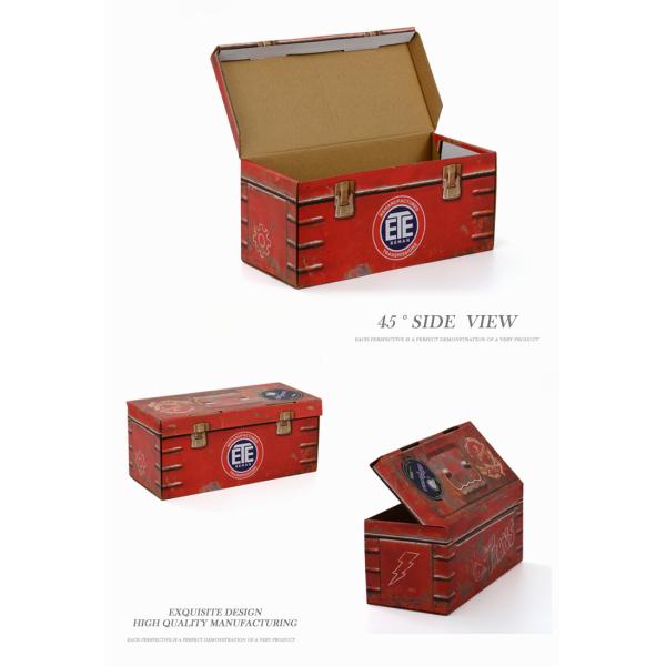 Retro Corrugated Packaging Box / Cardboard Boxes Full Color Printing