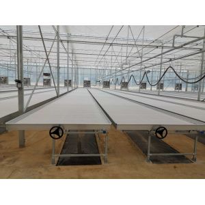ABS Greenhouse Benches 4x8FT Rolling Benches For Growing