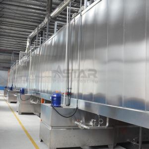Suspended Tunnel Electrostatic Powder Coating Line Surface Pretreatment