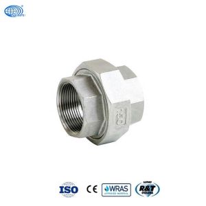 Threaded Hexagonal Stainless Steel Union Coupling Fitting Rustproof