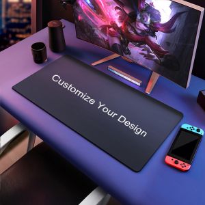 Large Extended Waterproof Keyboard Mat Non-Slip Gaming Mouse Pad with Stitched Edges