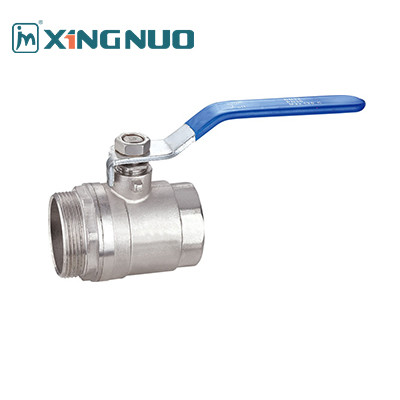 Male And Female Threaded Brass Body Ball Valve Blue Iron Handle For Pharmaceutical Industry