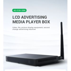 4K HD WiFi BT Ethernet RK3328 Android Media Player Box For Digital Signage