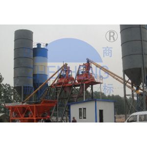 HZS75 Skip Bucket Aggregate Batching Plant, Construction Precast Concrete Plant