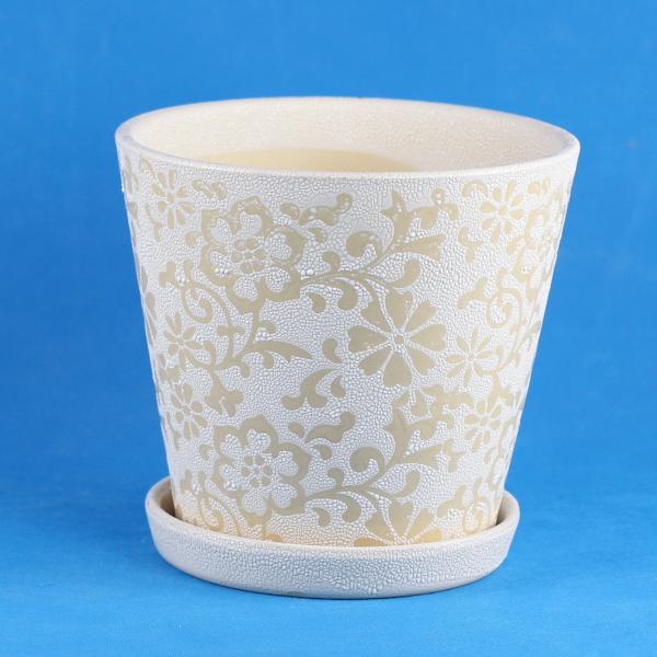 Customizable Ceramic Pots For Gardening In Different Colors