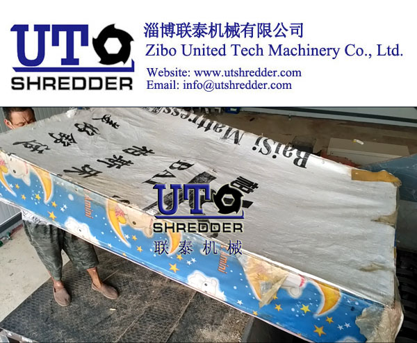 scarp bed shredder/ bed crusher/ double shaft shredder, waste furniture shredder, furniture crusher, wood crusher