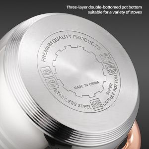 Best Selling Silver Kitchen Sauce Pot Soup Pot Fry Pan Cooking Pot Sets With