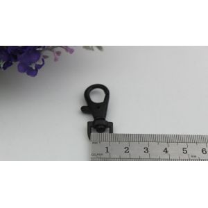 Design 3 style workmanship electrophoresis black zinc alloy metal snap hooks for