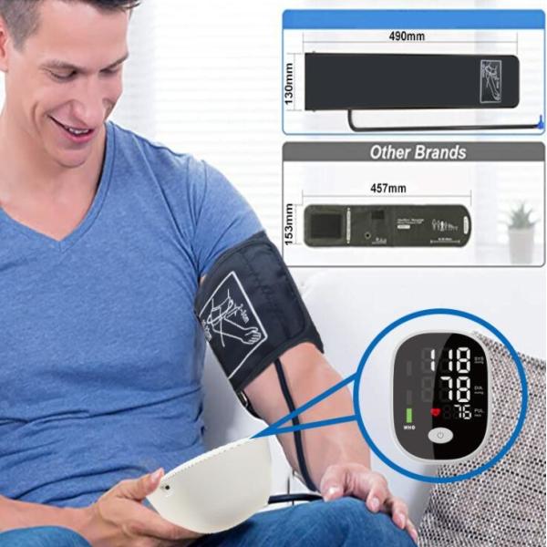 0.01W Oscillographic Digital Blood Pressure Cuff Monitor DC6V For Heart Beat Rate