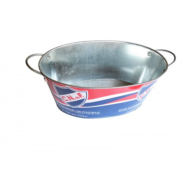 DADI 7.5L Oval Galvanized Tinplate Metal Ice Bucket Galvanized Cooler Tub Eco Friendly