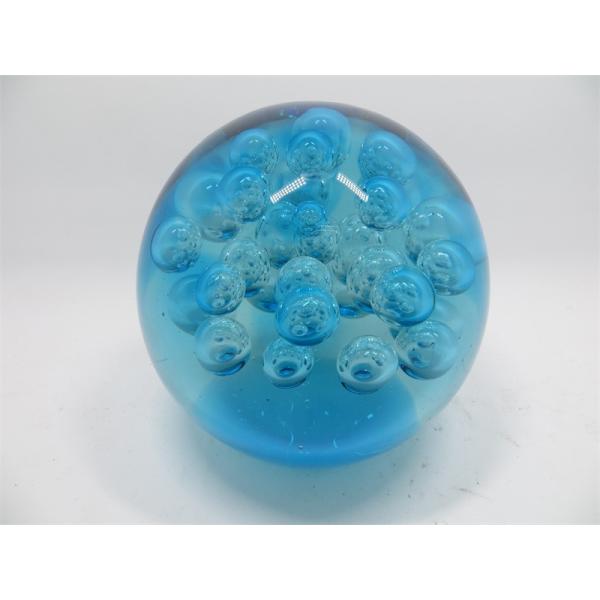 Glass paperweight, glass ball, glass round ball, hand made glass, home