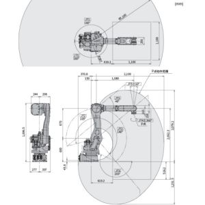 12KW Industry Robot Arm RD080N Automation Robotics Arm For Palletizer Consumer