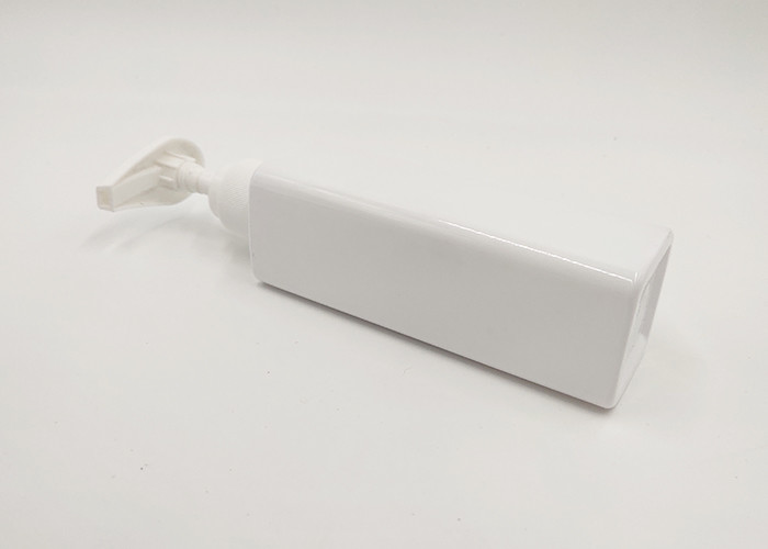 White Color Square Lotion Bottle With Lotion Pump