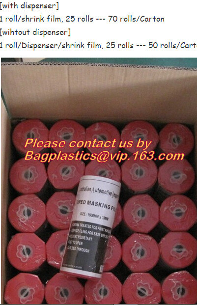 HDPE auto paint overspray protective masking film overspray masking film,
