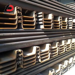 Z Type hot rolled sheet piles OEM For Port Construction And Deep Foundation