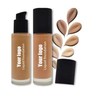 Wholesale Natural Mineral Face Cream Liquid Foundation Waterproof Sunscreen Full