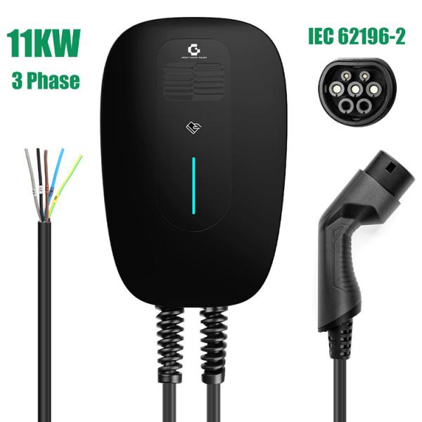 Buy IP66 3 Phase AC 22kw Type 2 EV Charger Electric Car Charger Wallbox at wholesale prices