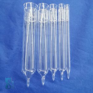High Temperature Corrosion Resistance Factory Custom Laboratory Industrial Quartz Round Bottom Flat Test Tube