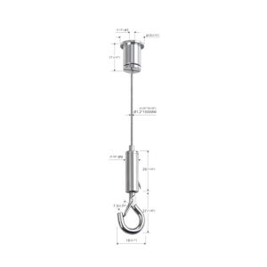 China Lighting Fitting Wire Suspension Kit With Adjustable Gripper Hook YW86336 on sale