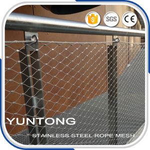 yuntong high tensile 1.5 mm seamless ferrules cable wire mesh balustrade infill