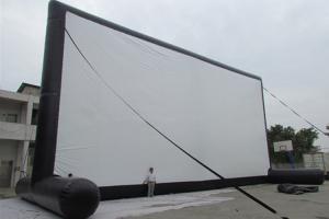 Quality ASTM Outdoor Inflatable Movie Screen Black Frame Structure for sale
