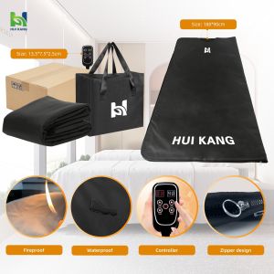 Pemf Detox Far Infrared Sauna Blanket Therapy FIR Zipper 110V