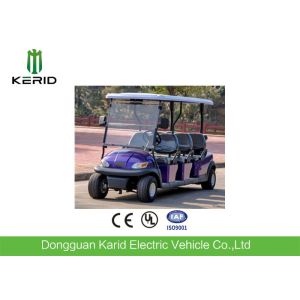Safety 4KW Waterproof 6 Seater Electric Golf Carts With 2pcs Rear View Mirror