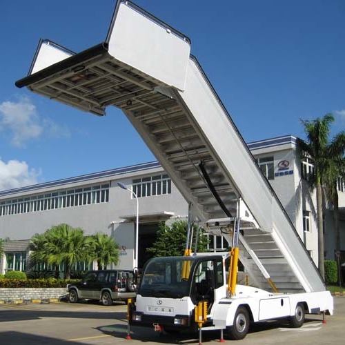 Buy Diesel Engine 5800mm Width 45km/hr Aircraft Passenger Stairs at wholesale prices