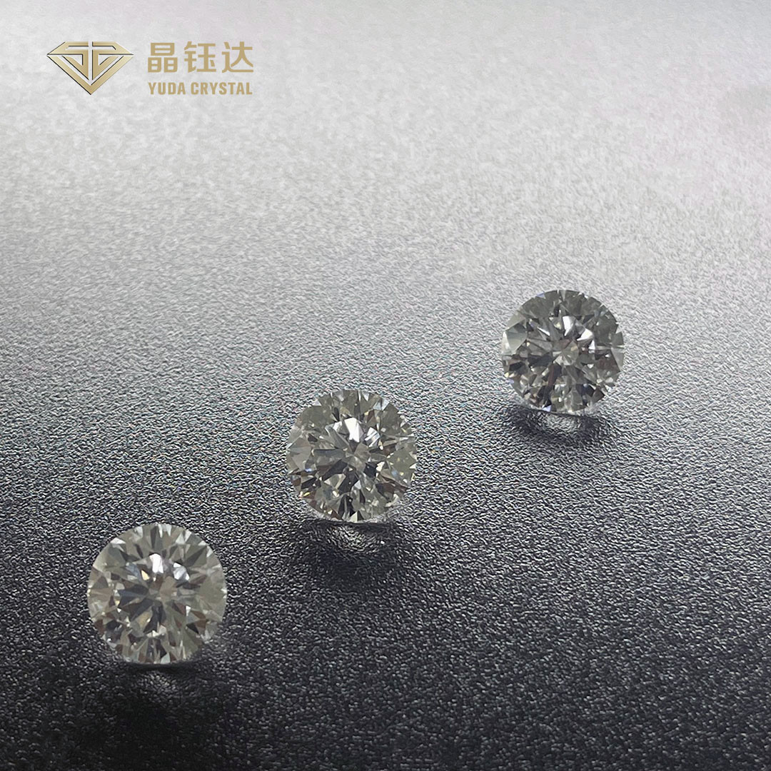 Quality 1.5 Carat G H I Color Certified Man Made Diamonds Yuda Crystal for sale