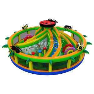 EN14960 Bugs Inflatable Play Park For Commercial Activities