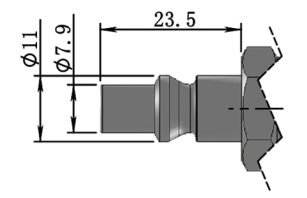 steel Pneumatic Shut Off Quick Couplings ARO210 Standard