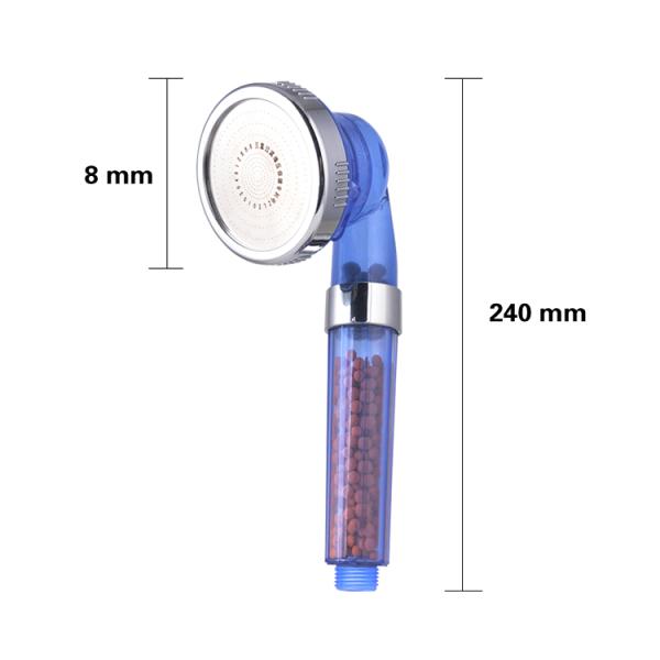 Saving water new design 3 functions plastic ion pressure spray shower head