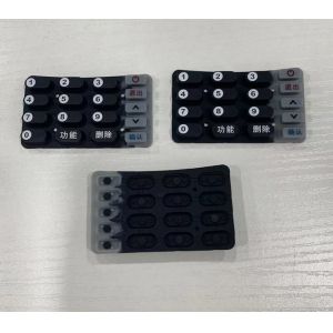 Bank Payment Cipher Silicne Button With Conductive Carbon Particles