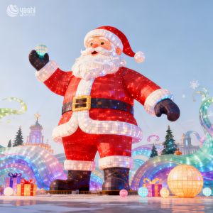 Colorful Santa Claus Outdoor Decorative Lanterns for Sale, with customizable