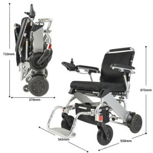 Foldable 100kg Load Handicapped Electric Wheelchair 3.7Miles/Hr