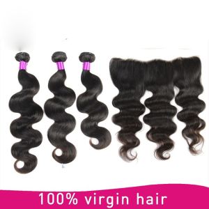 China 3 Bundle Body Wave 100% Brazilian Virgin Hair Tangle Free And No Shedding on sale