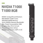 GDDR6 Geforce Graphic Card NVIDIA T1000 8GB NVIDIA QUADRO 4GB