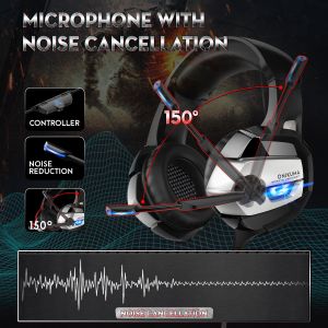 ONIKUMA New Model Wired Gaming Headset with Flexible Mic