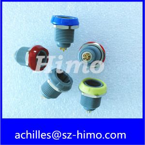 wholesale 6pin plastic push pull fixed receptacle female terminal