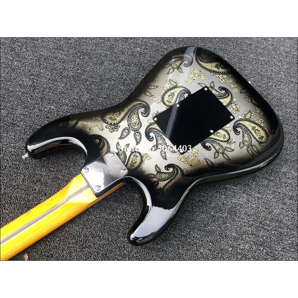 Maple fingerboard retro color front and rear stickers electric guitar double wave electric guitar free shipping