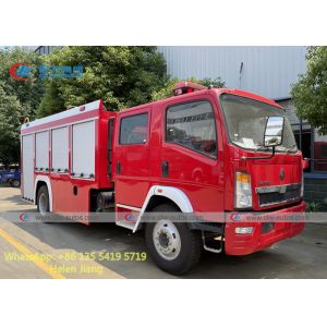 China LHD Sinotruk HOWO 4x2 6 Wheeler 6 Ton Fire Rescue Truck on sale