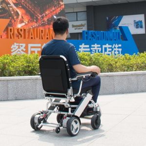 Aluminium Auto Folding Electric Wheelchair With Brushless Motor