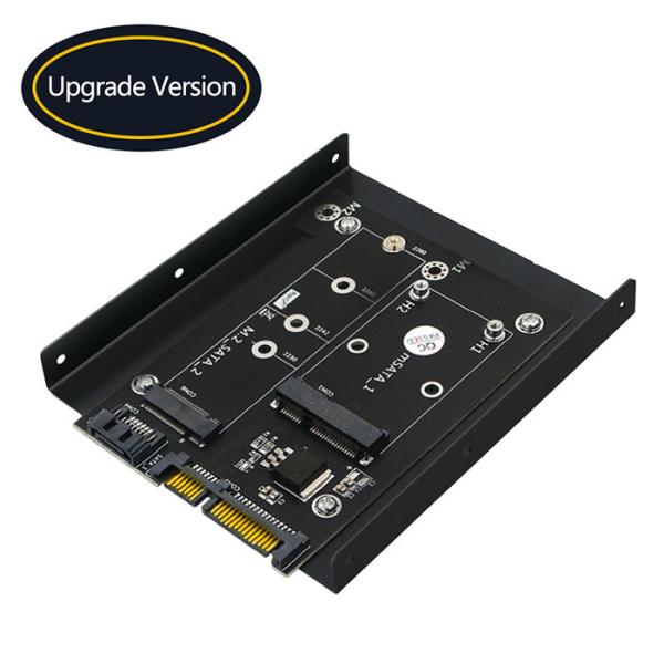 Buy 2 In 1 MSATA / M.2 NGFF SSD To Dual SATA3 Converter With 3.5 Inch HDD Bracket at wholesale prices