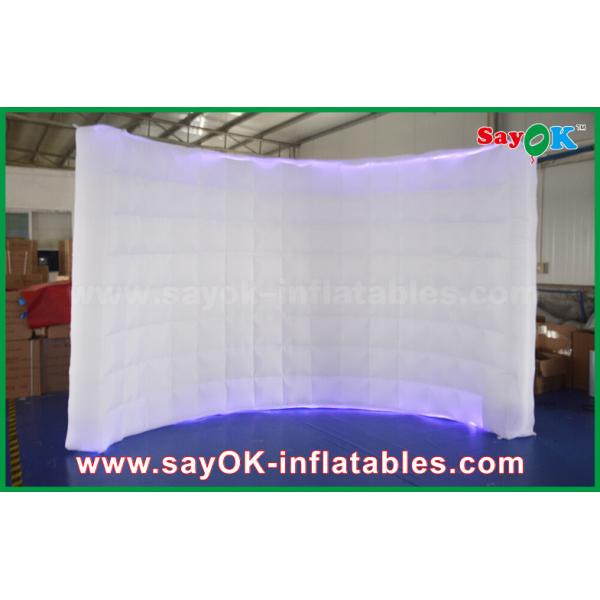Buy Small Photo Booth 210D Oxford Lighting Inflatable Wall Photo Booth Wedding With Led Strip , 1 - 3 Years Warranty at wholesale prices