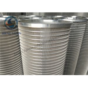 304 Grade Wire Cylinder Basket , Water Treatment Rotating Drum Screen