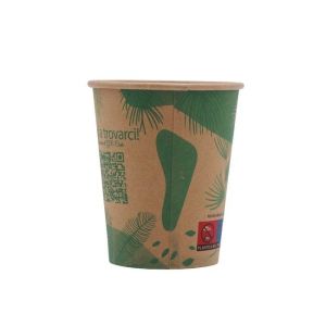 Kraft Recyclable Paper Cups Personalised Takeaway Coffee Cups OEM Brown