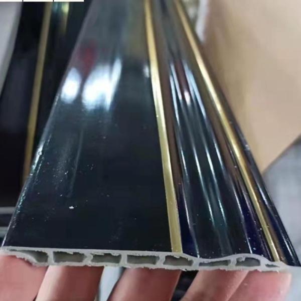 White PVC Skirting Board Laminate Floor Skirting Trim crack resistant